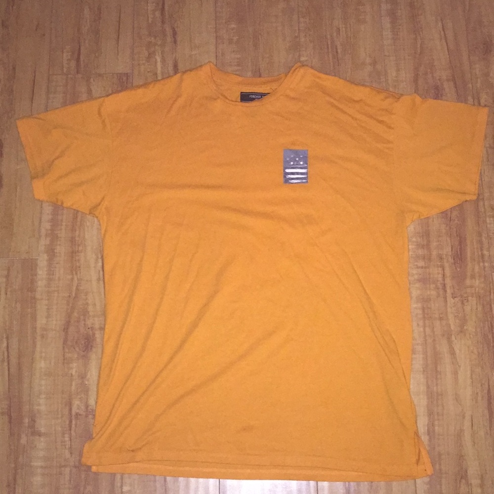 Orange graphic tee